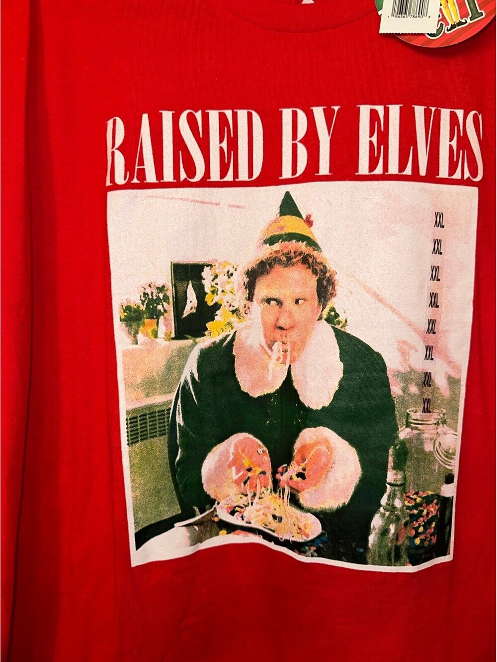 Mens graphic Christmas elf tshirt